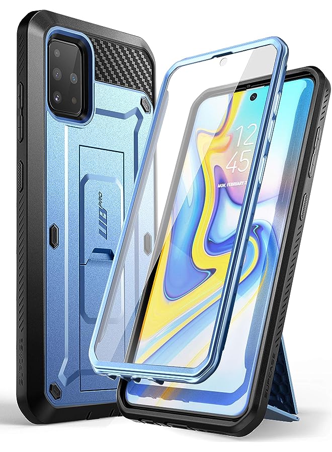 سوبكيس حافظة سلسلة Unicorn Beetle Pro لهاتف Google Pixel 6A (إصدار 2022)، حافظة متينة بمشبك حزام ومسند مع واقي شاشة مدمج (أسود) - Image 1