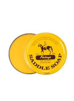 Fiebing's Fiebing's Yellow Saddle Soap for Leather (3.5 oz Tin) - Leather Cleaner & Conditioner to Soften, Protect & Restore Leathercraft - Leather Soap for Car Seat, Couch, Shoe, Purse, Boot, Bag, & Saddles  - Image 1