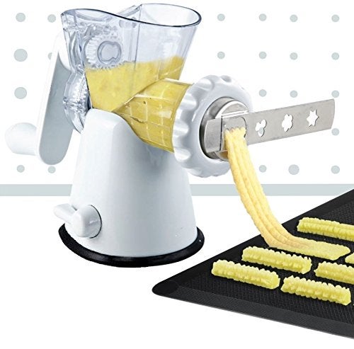 Tredoni Long/Elongated Biscuits Cookie Maker Schablone/Bar #No.8 Meat Mincer Attachment, 4 Patterns Churros Dough Pastry Maker - Image 2