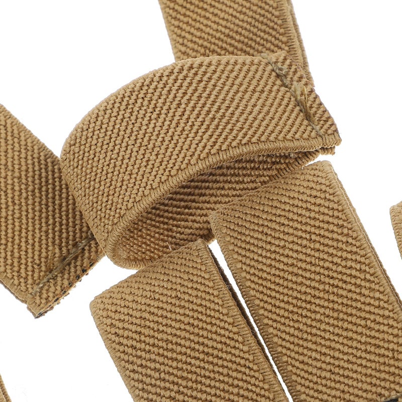 8pcs Khaki Elastic Belt Keepers Wide Canvas Strap Loops for Backpack Duty Belt - Image 4