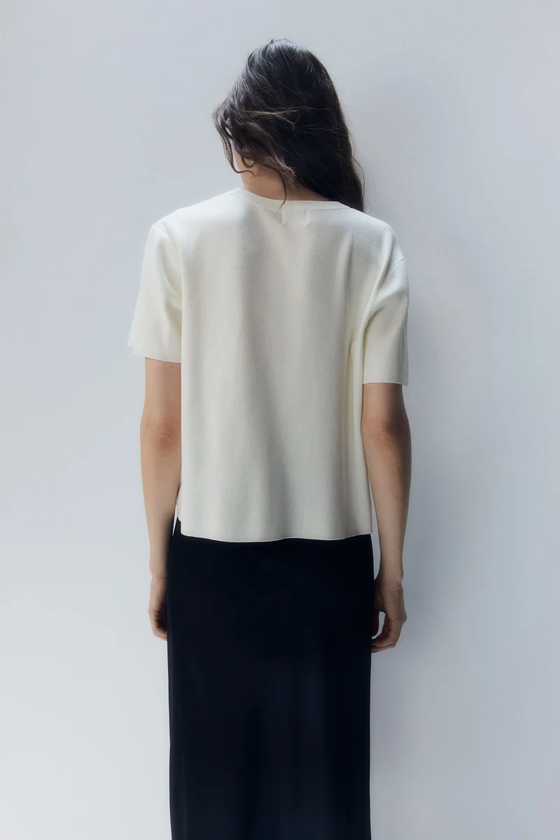 H&M Fine-knit T-shirt