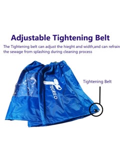 TEGRILO Air Conditioner Cleaning Cover Dust Washing Bag for large size 2P-3P Wall Mounted AC Service with pipe  - Image 2
