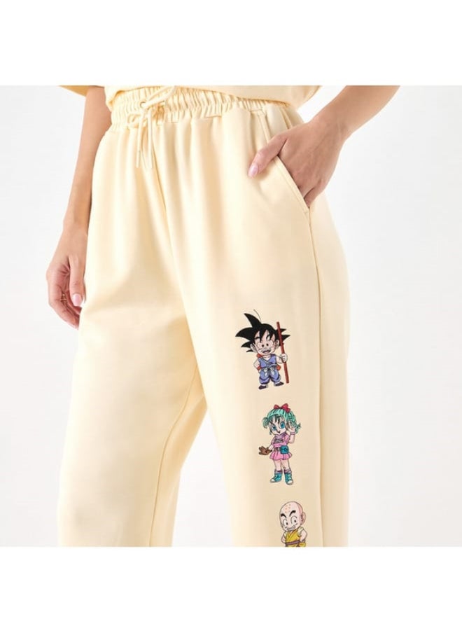 SP Characters - Dragon Ball Z Print Joggers with Drawstring Closure and Pockets - Image 1