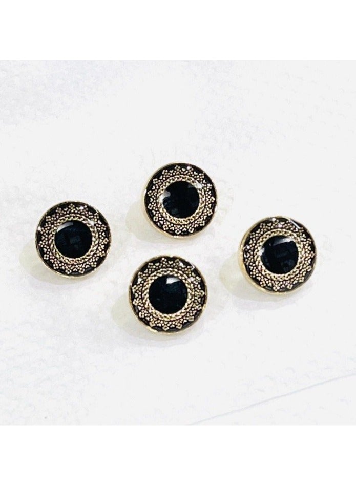 Abrar 8 Set Metal Snap Buttons For Men Saudi Thobe Size 12mm - Image 1