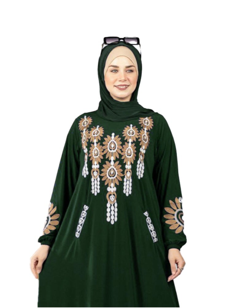 ماركة غير محددة - اسدال خامة فيزون مستورد عالي الجودة فري سايز يمكن لبسه حتى 95 كيلو للنساء - Image 1