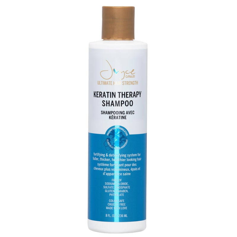 Miracle Elixir Collection Joyce Giraud Ultimate Hair Strength Keratin Therapy Shampoo with Cynatine  Pure4 Oils 8 Fl Oz