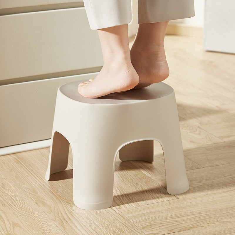 Small Bench Household Bathroom Non-Slip Plastic Stool Thickened Row Stool Children'S Bathroom Foot Washing Stool Hallway Shoes Changing Low Stool - Image 5