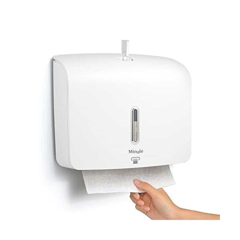 Mingle Wall Mounted ABS Toilet Paper Holder Bathroom Hand Towel Dispenser Tissue Box Acrylic Toilet Paper Holder. (2) - Image 1