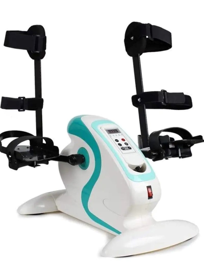 Huitich Motorized Electric Mini Pedal Exercise Bike White  - Image 1