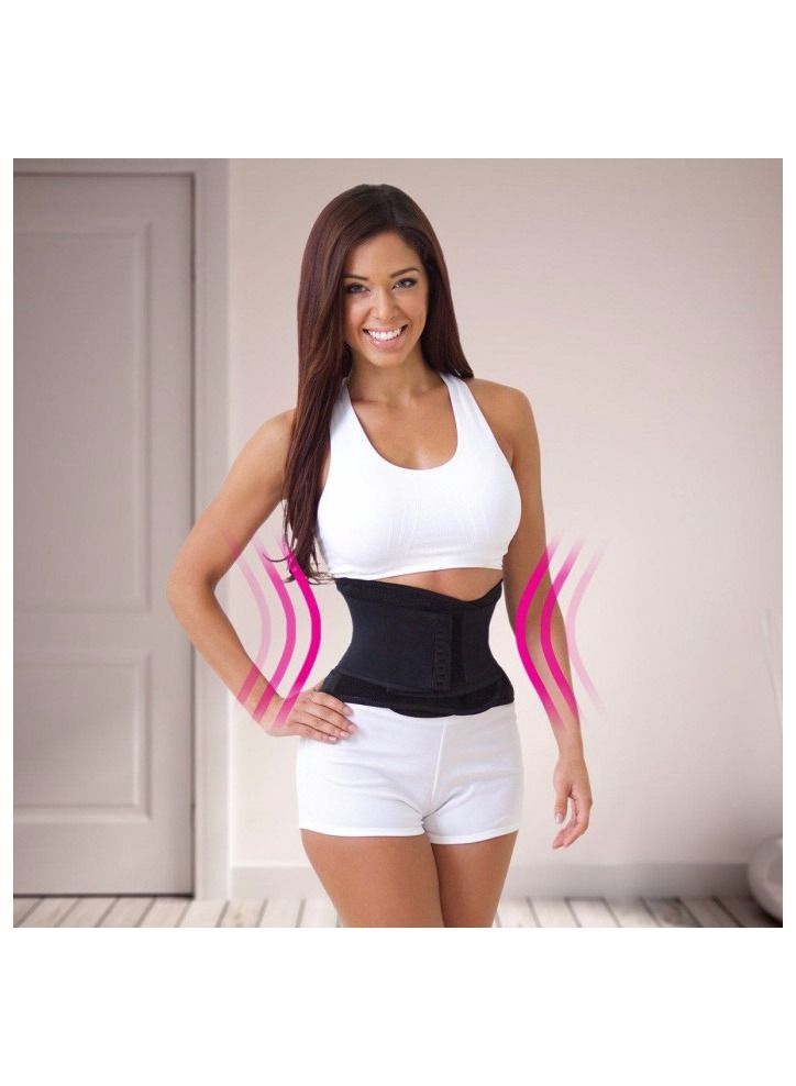 Miss Belt حزام شكل الساعة الرملية الفوري باللون الأسود - S/M - Image 3