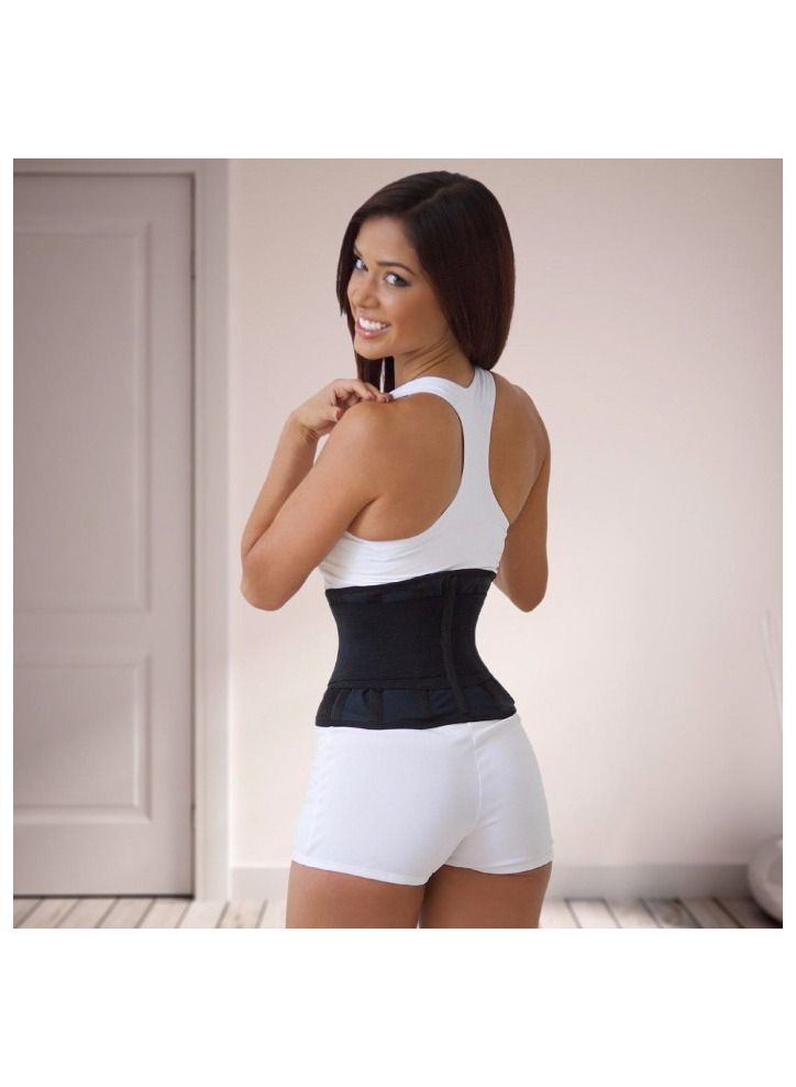 Miss Belt حزام شكل الساعة الرملية الفوري باللون الأسود - S/M - Image 4