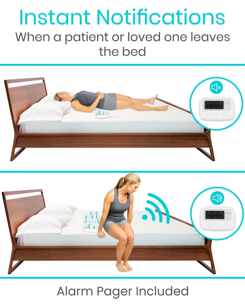 VIVE جهاز إنذار سرير لاسلكي من فيف - مجموعة مستشعر الحركة لمرضى الخرف وكبار السن - كاشف ضغط حركة الوزن - نظام تنبيه صحي تلقائي للمرضى المسنين - Image 2