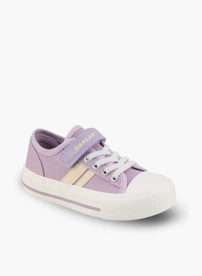 Oaklan By Shoexpress Girls Striped Lace-Up Ankle Sneakers