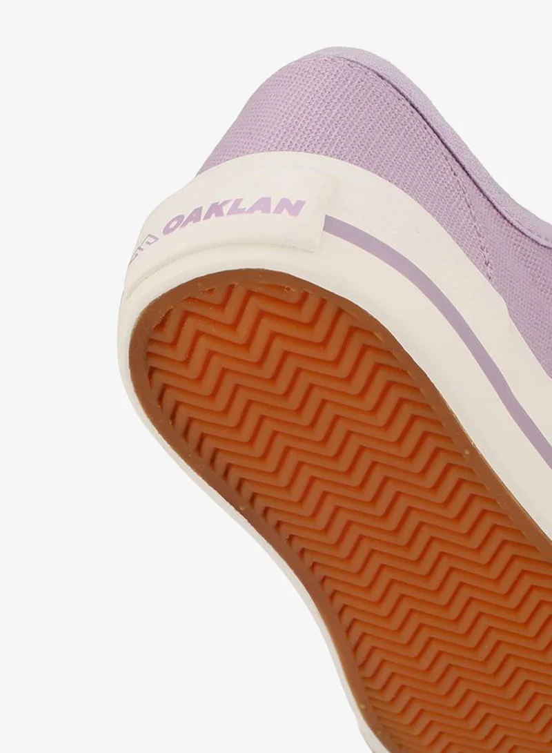Oaklan By Shoexpress PURPLE Girls Striped Lace-Up Ankle Sneakers for Women | Best Price UAE