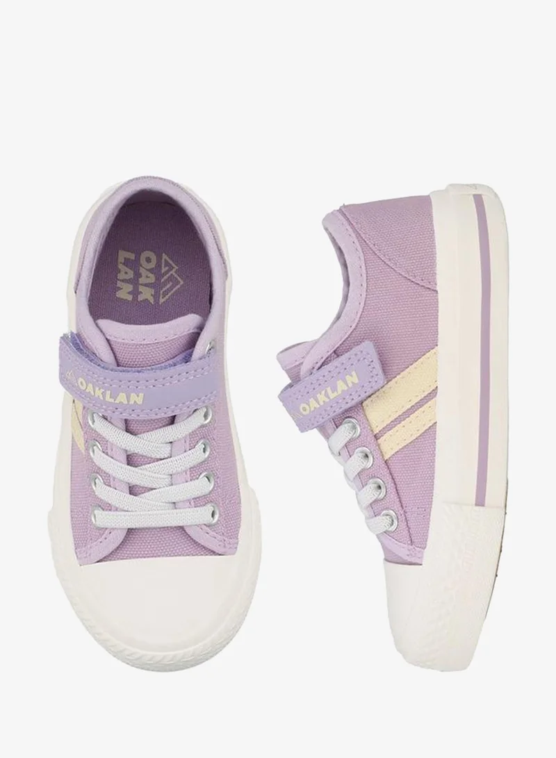 Oaklan By Shoexpress Girls Striped Lace-Up Ankle Sneakers