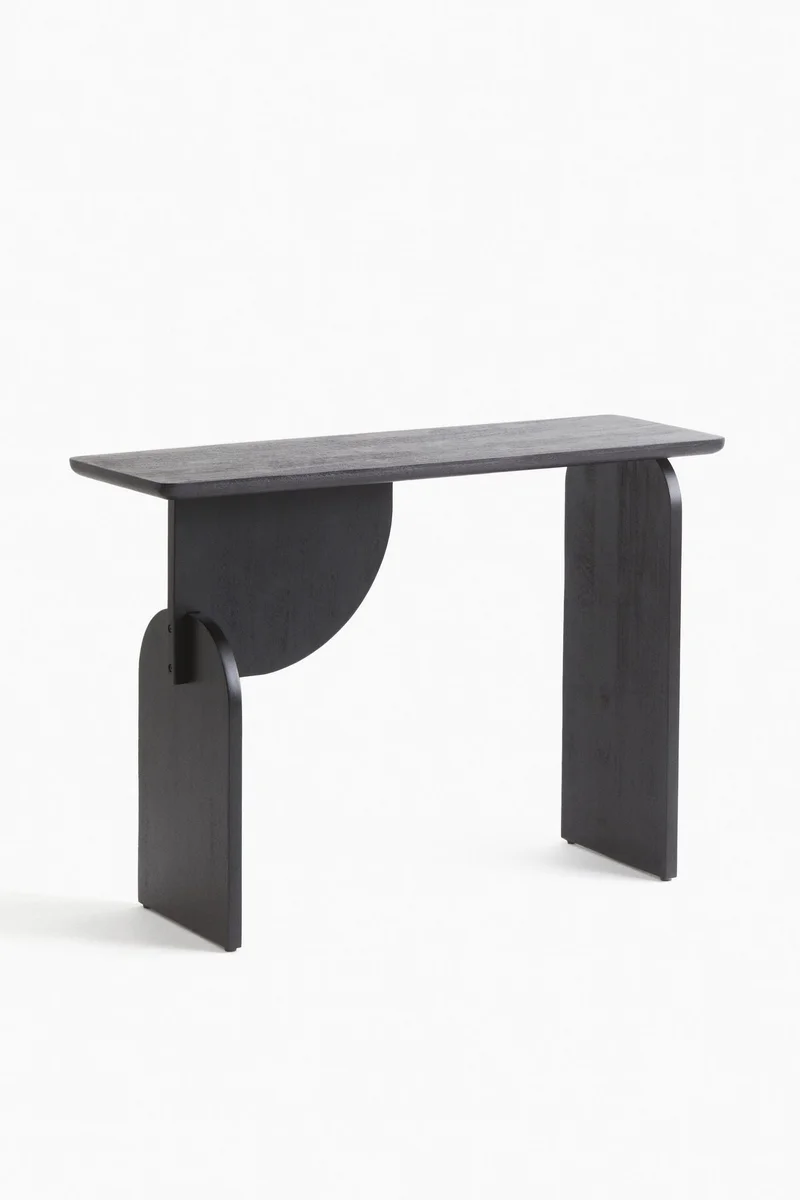 اتش اند ام طاولة كونسول من الخشب