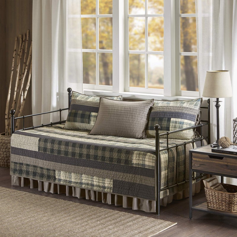 Woolrich Woolrich Winter Plains 5 Piece Day Bed Cover Set Tan Daybed WR132122 