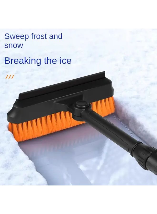Detachable Retractable Orange Snow Shovel Multi Function Car Snow Removal Ice Scraping - Image 4