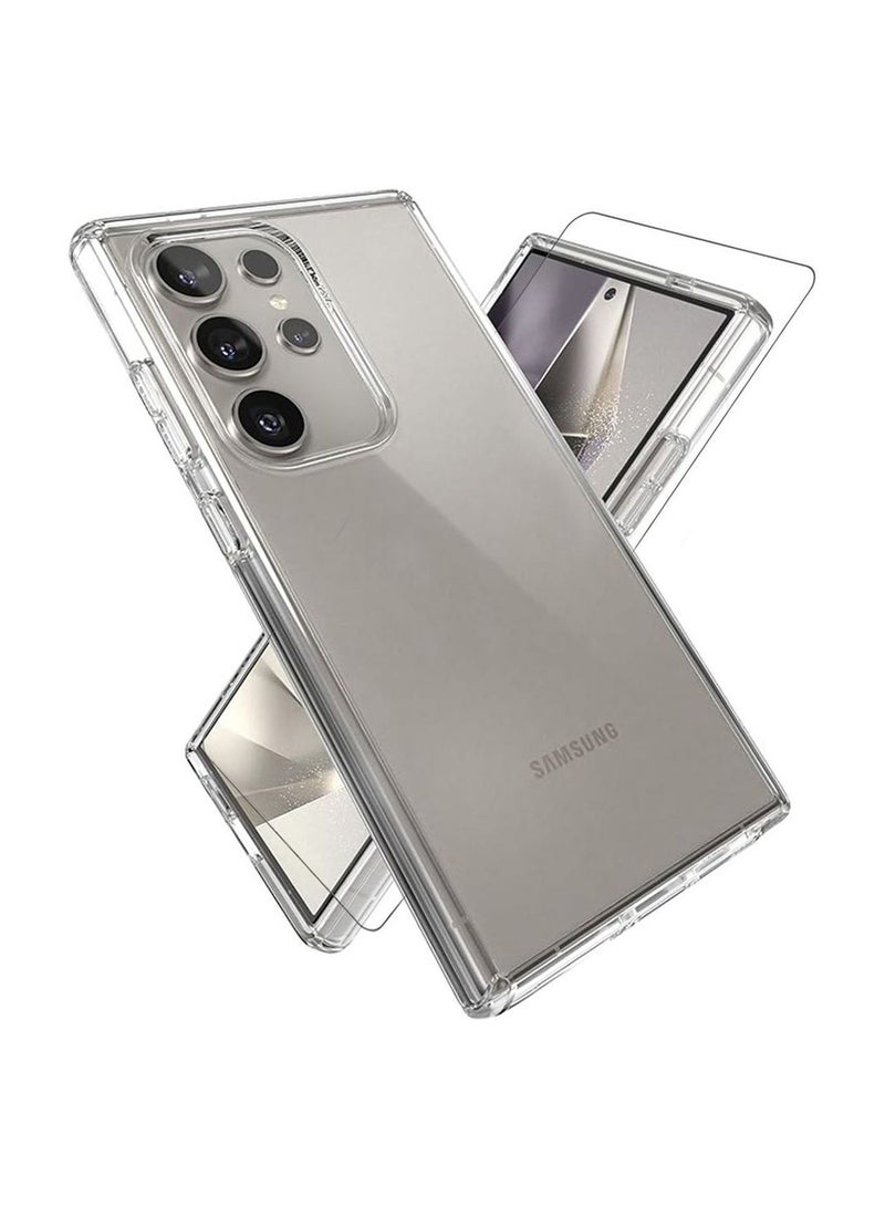 Max & Max Case With Screen Protector Clear Galaxy S24 Ultra - Image 1