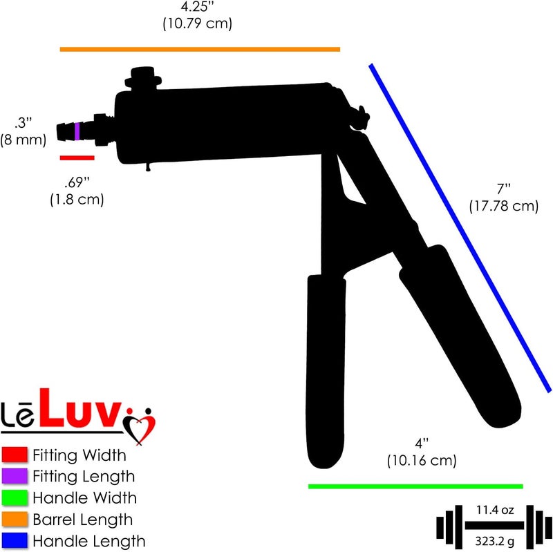 LeLuv Ultima Vacuum Pump Handle - Brass Chamber with Blue Ergonomic Smooth Silicone Grips - Image 5