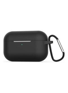 Wireless Earphone Silicone Protective Case with Hook For Apple AirPods Pro Black
