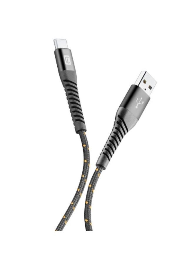 سيلولار لاين كابل تيترا فورس من سيلولار لاين بطول 120 سم من USB C إلى USB C باللون الأسود