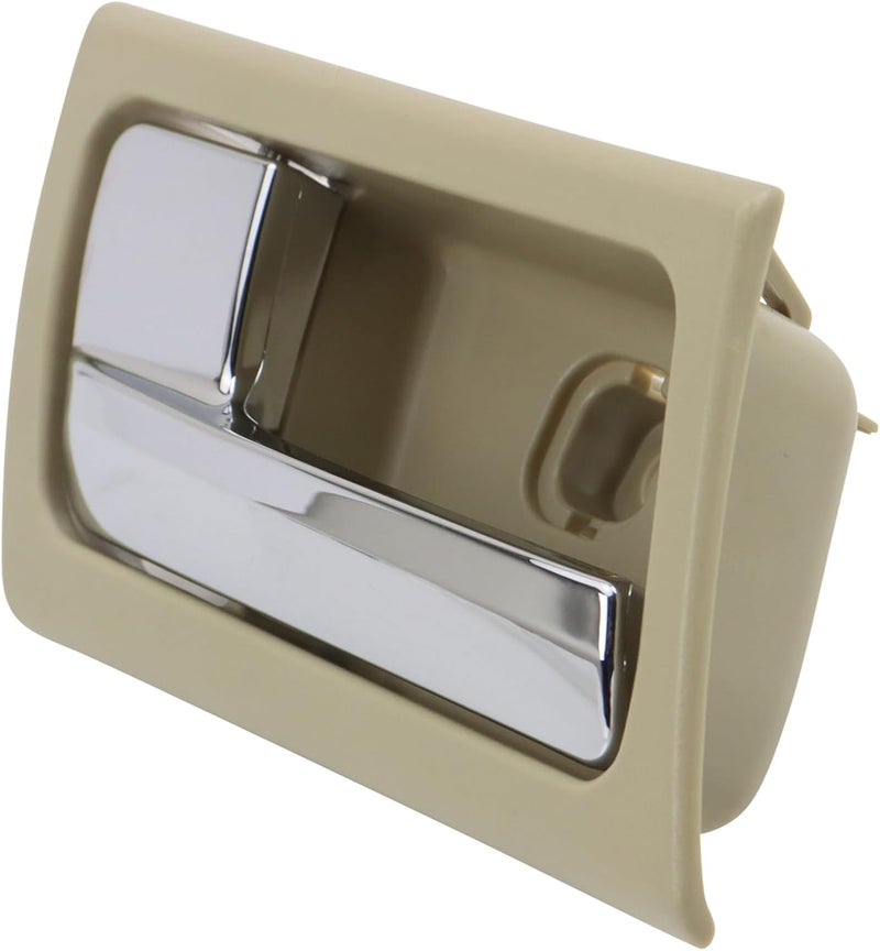 TRQ Interior Inside Door Handle Camel & Chrome LH Left Driver Side Compatible with 2006-2011 Ford Crown Victoria / 2006-2011 Mercury Grand Marquis - Image 3