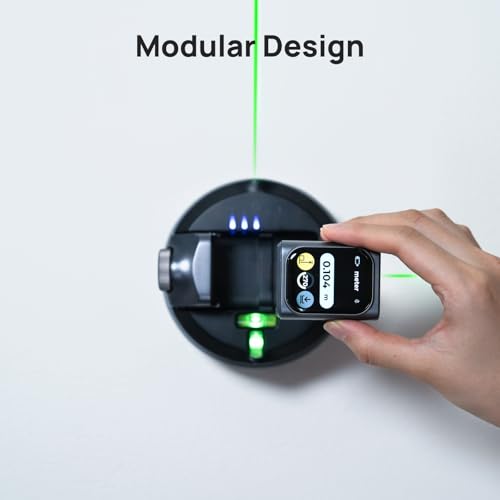 HOZO M-Cube02 Laser Level with 164ft Green Laser Measure, 360° Rotating for P2P Laser Measure & Center Finder, Wall Mount Laser Level for Picture Hanging, Renovation & DIY, Bluetooth App, Rechargeable - Image 5