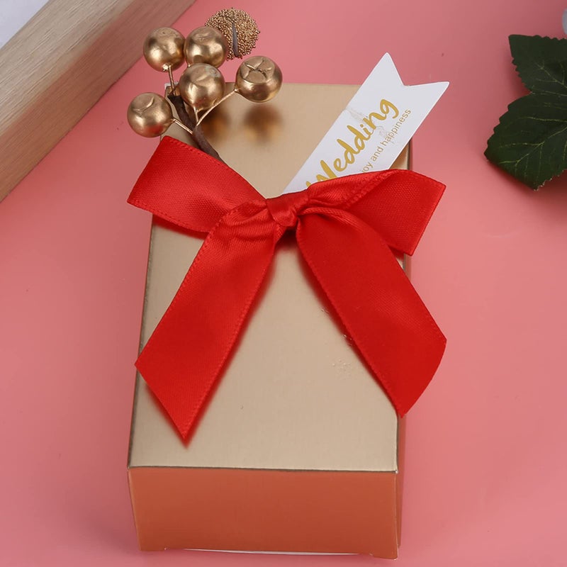 Wedding Gift Box 50 Pcs With Golden Bow Candies Souvenirs For Party Birthday - Image 5
