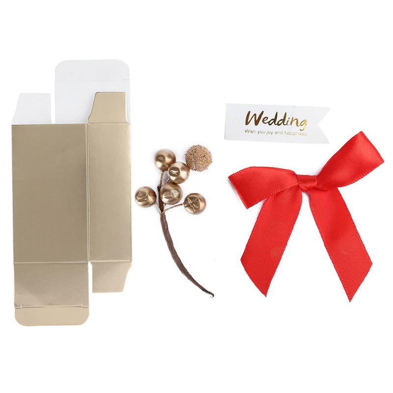 Wedding Gift Box 50 Pcs With Golden Bow Candies Souvenirs For Party Birthday - Image 4