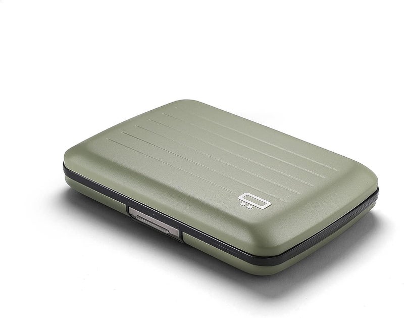 حامل بطاقات من الألومنيوم مع قفل معدني، حماية من الاحتيال وإزالة المغنطة بتقنية RFID، محفظة مدمجة، طراز Smart Case OSLO - Image 1