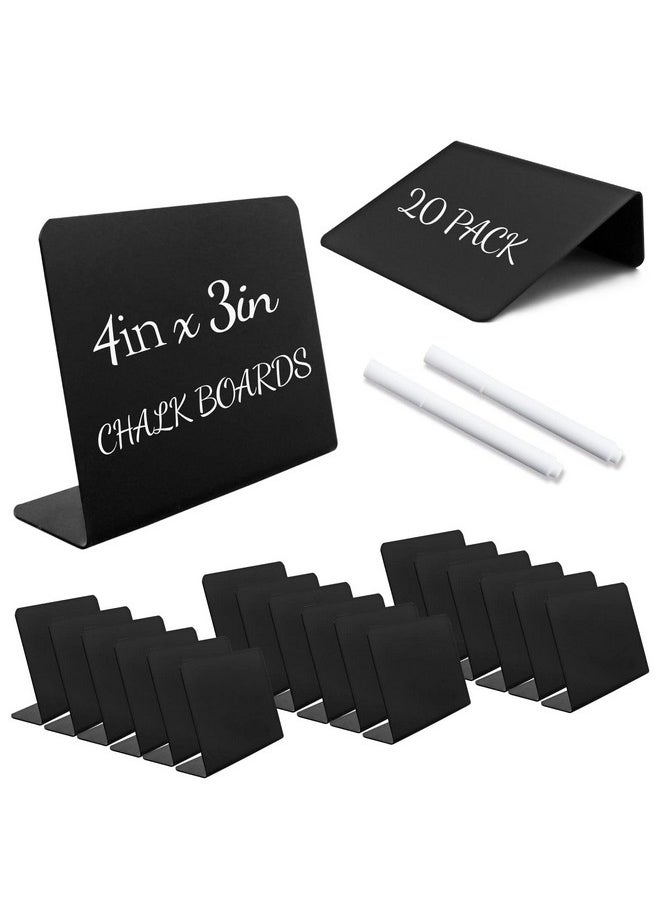 20 Pack Mini Chalkboard Signs For Tabletop Chalkboard Labels, L-Shaped Small Chalkboard Buffet Signs With 2 Erasable Chalk Markers, Food Labels For Party Buffet Wedding Bakery (3 X 4 In) - pzsku/Z1AA38A997905AE11F0E7Z/45/_/1731922495/c985036c-4e7d-44e6-bf85-9a5cdac5d3d2