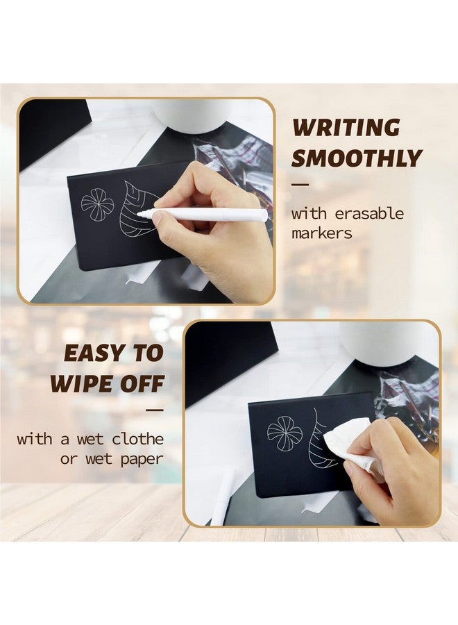 YETOOME 20 Pack Mini Chalkboard Signs For Tabletop Chalkboard Labels, L-Shaped Small Chalkboard Buffet Signs With 2 Erasable Chalk Markers, Food Labels For Party Buffet Wedding Bakery (3 X 4 In) - Image 3
