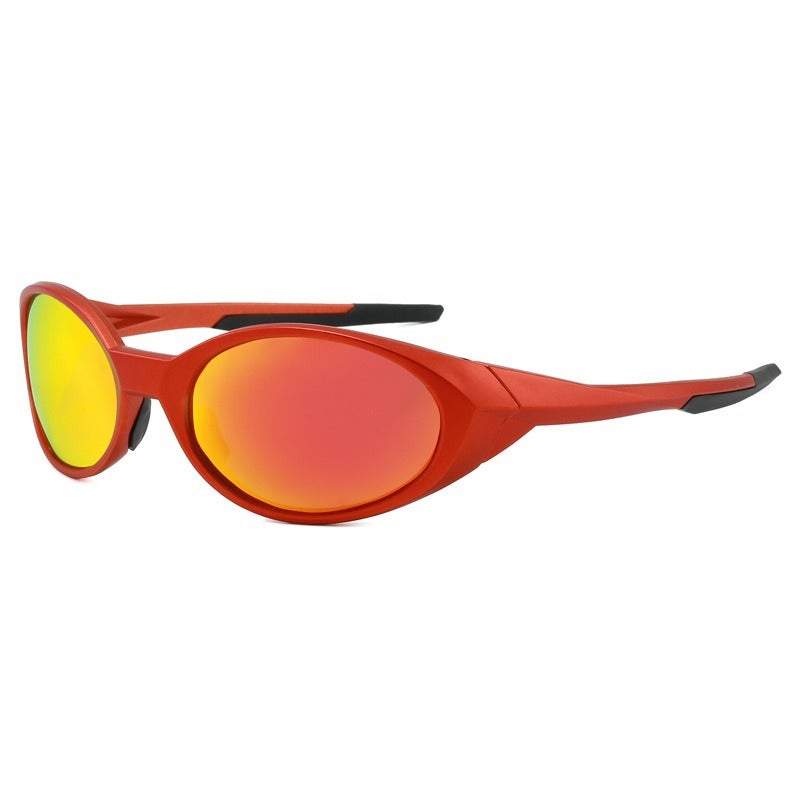 Qi Ta Outdoor Sports Polarized Sunglasses for Men - UV Protection, Windproof, and Versatile - Black Frame with Green Film (Polarized Real Film) - Image 3