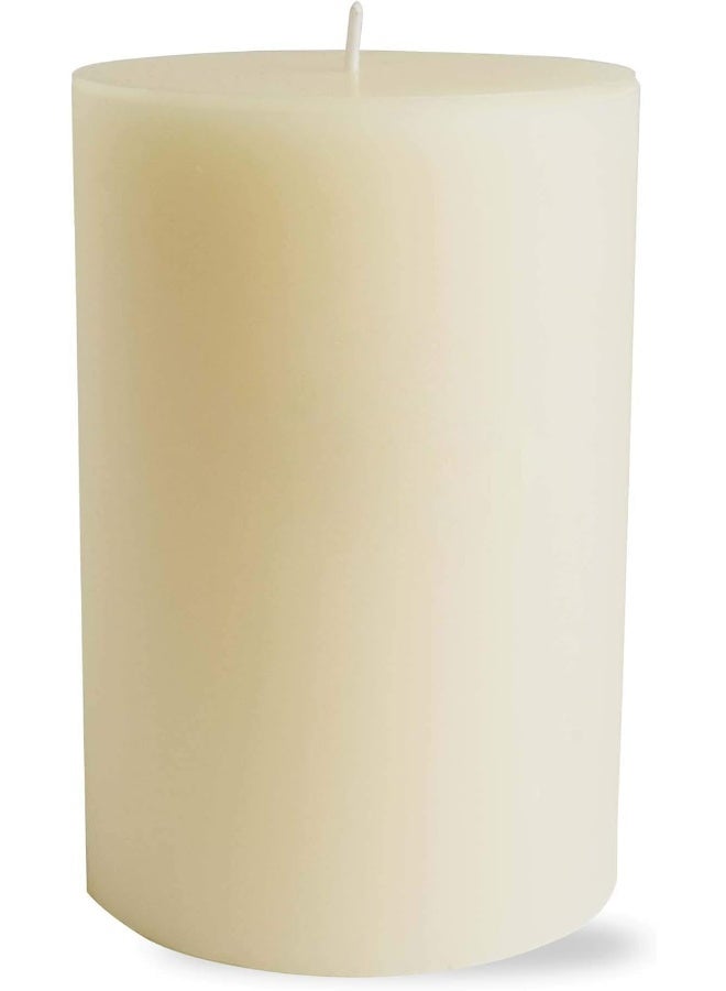 tag Chapel 4X6 Ivory Pillar Paraffin Wax Candle Unscented DripFree Long Burning 130 Hours For Home Decor Wedding Parties 4x6 Ivory - Image 5