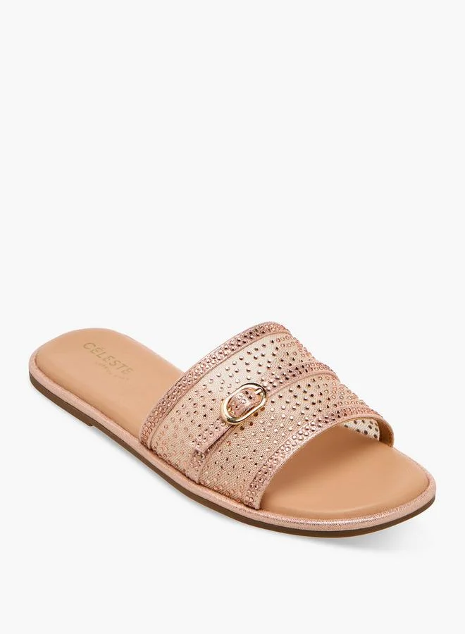سيليست Girls Embellished Slide Sandals