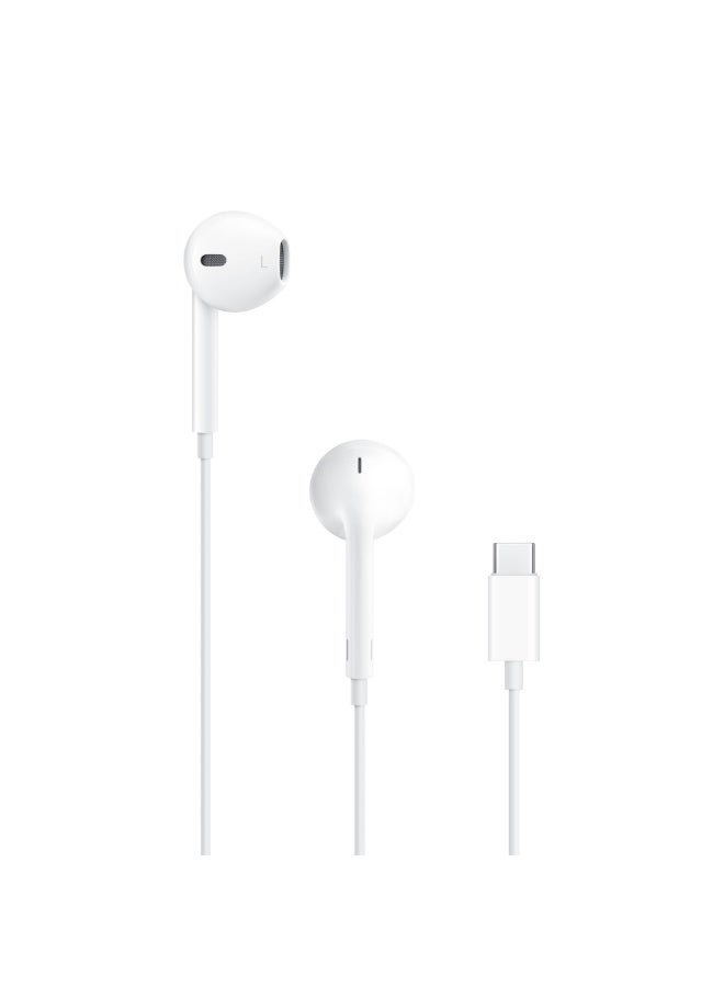 JOHN PAULS USB-C Wired Earphones Handsfree with Built-in Microphone & Volume Control, Type-C Earphones Stereo Sound Wired Headphones Compatible with iPhone 15, iPad, Samsung & Android Devices - Image 1
