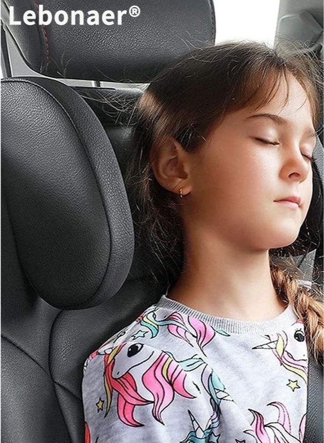 lebonaer Car Headrest Pillow, 180° Adjustable, U- Shaped Design, Head, Neck Support Pillow, Travel Sleeping Car Headrest, Suitable for Kids and Adults,Head Neck Support Detachable, Car Interior - Image 5