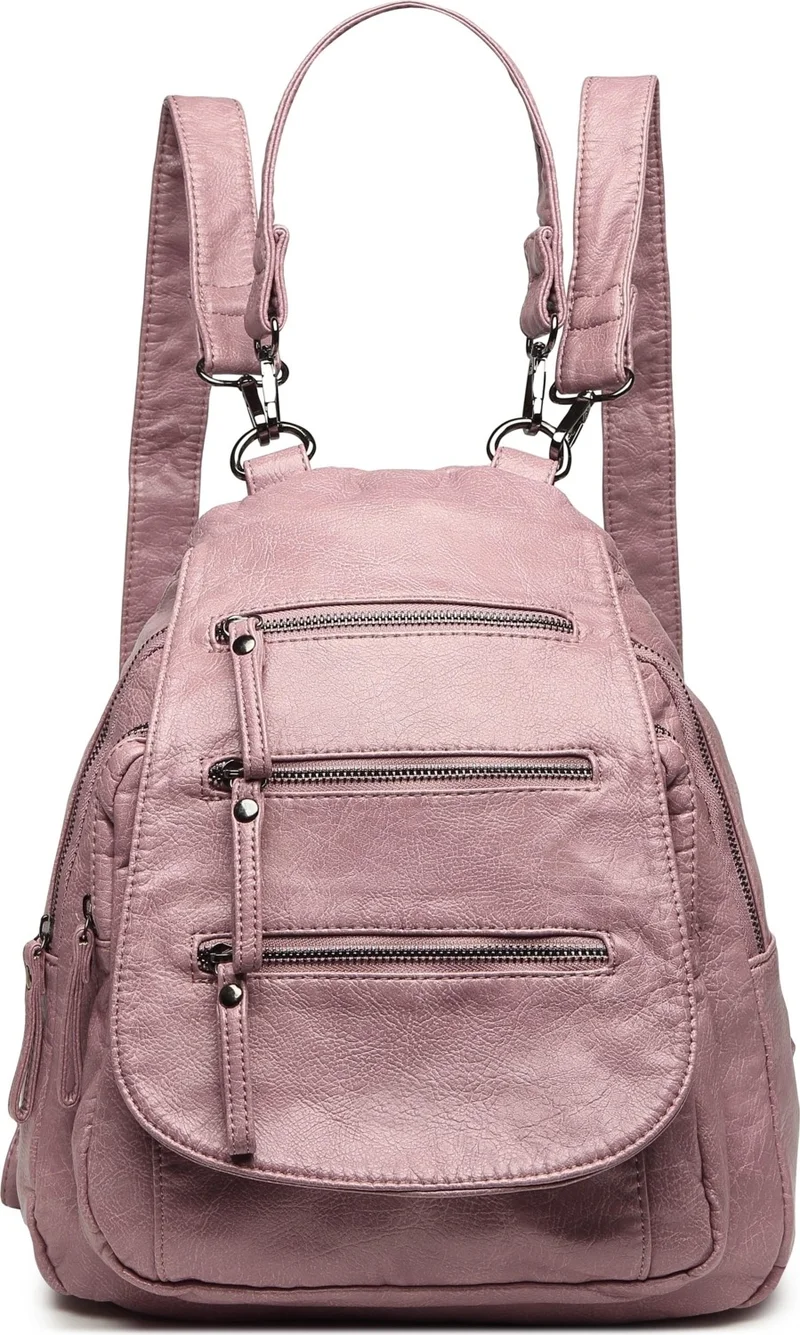 برشلونة 21-K Washed Leather Medium Size Women's Backpack 21-K 1685