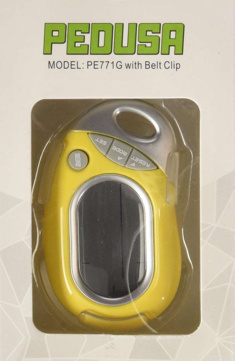 HRM PE771 Walking 3D Pedometer with Clip and Strap | 7 Day Memory, Accurate Step Counter, Walking Distance Miles/Km, Calorie Counter, Target Goal, Active Time - Image 4