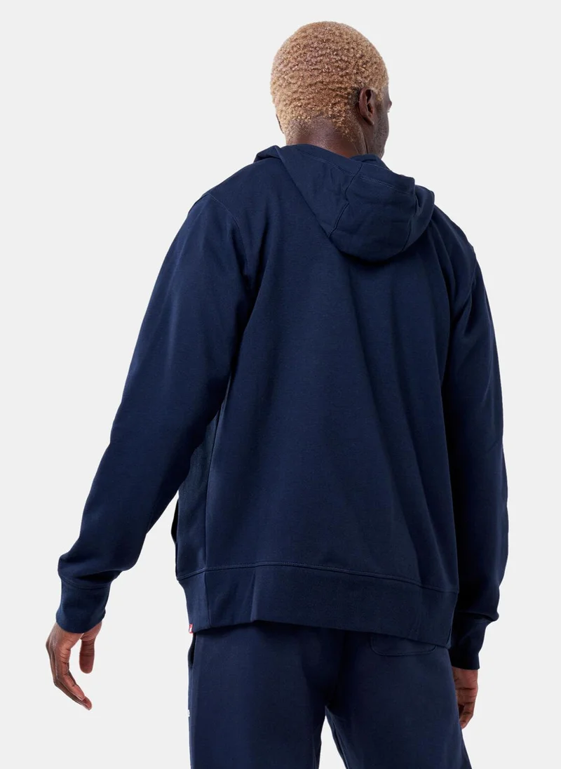 نيو بالانس هودي التمرين اسنشالز ستاكد بسحاب كامل للرجال