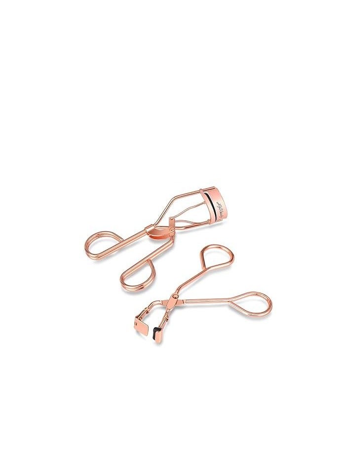 Eyelash Curler, Stainless Steel Curling Eyelash Curler, Electroplated Eyelash Curler, Fashion Eyelash Curler, Makeup Accessories for Women and Girls rose gold - Image 2