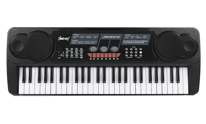 Juarez Octavé JRK541 54-Key Portable Electronic Keyboard with LED Digital Display | Adapter | Key Note Stickers | Microphone | Music Sheet Stand | 100 Rhythms | 100 Timbres | 8 Demos | 8 Percussions - Image 2