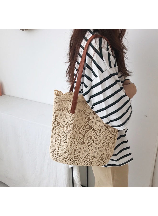 Lace Bucket Bag For Women Beach Bag - Image 1