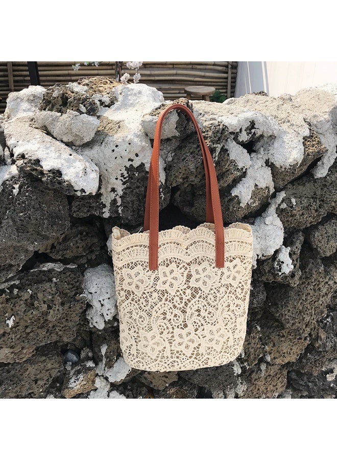 Lace Bucket Bag For Women Beach Bag - Image 3