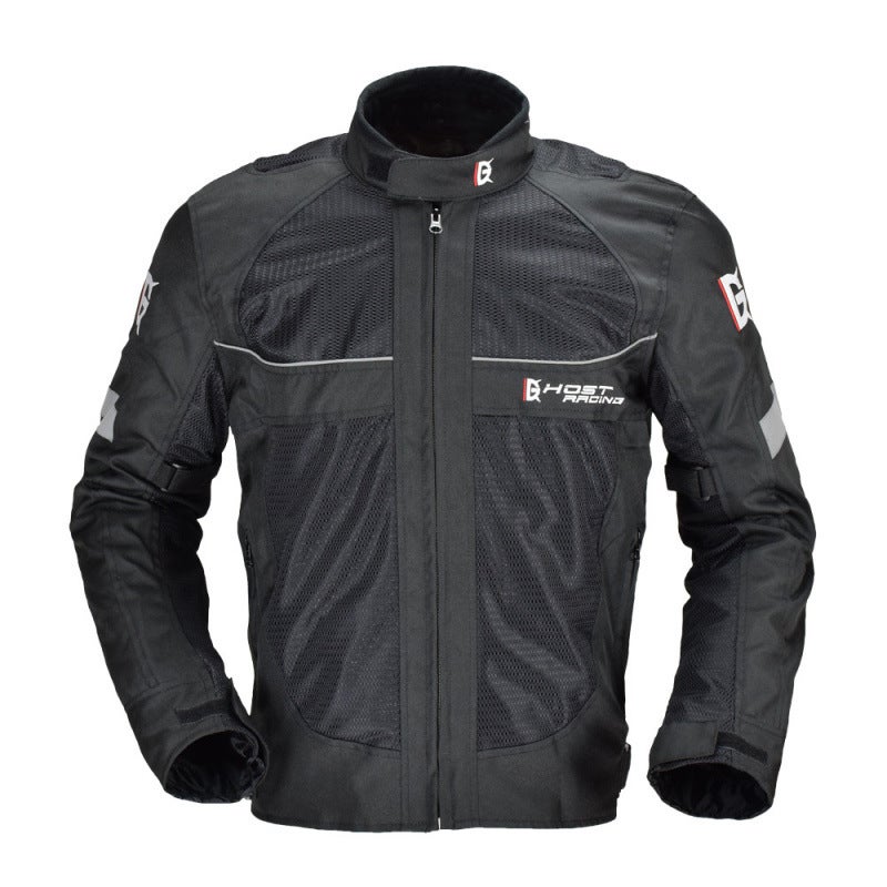 GHOST RACING Men's Motorcycle Racing Jacket Breathable Mesh - Image 2