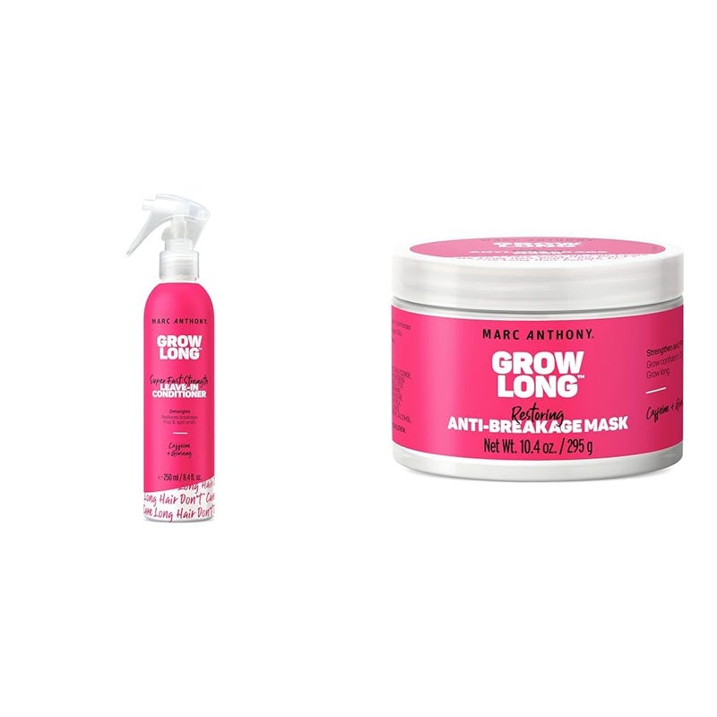 Marc Anthony Leave-In Conditioner Spray & Detangler, Grow Long Biotin & Grow Long Hair Mask, for Dry Damaged Hair, 10 Ounce - Image 1