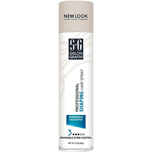 Salon Grafix Professional Super Hold Unscented Shaping Hair Spray, 10-Ounces (3 pack) - Image 4