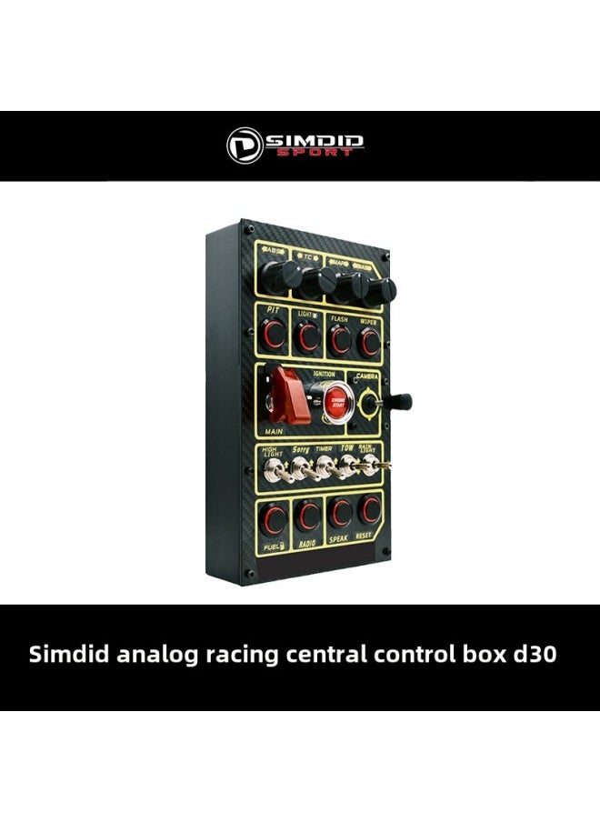 Generic SIMDID D30 Racing Simulation Central Control Box Multi-function Control Button Box Speedmaster Fanatec-Product Color:Adjustable Instrument Bracket Suitable For Aluminum Profiles  - Image 2