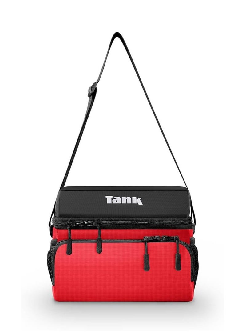 تانك شنطة حرارية معزولة تانك لون أحمر 6 لتر - Image 1